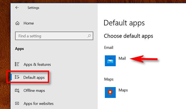 如何在Windows10上设置默认电子邮件应用程序-图示3