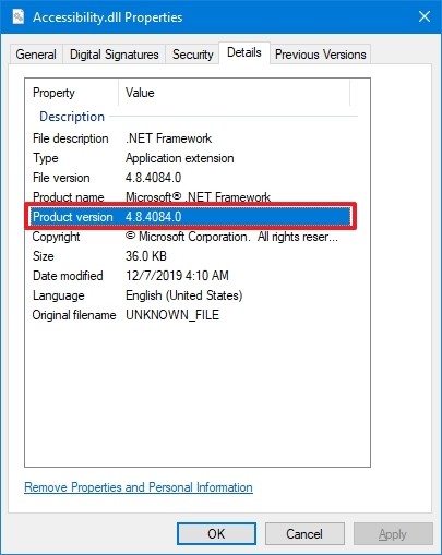 如何查看.net版本?在 Windows 10 上检查 .NET Framework 版本方法-图示3