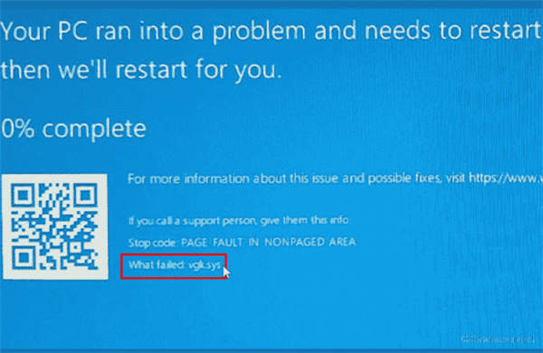 修复 Windows 10 或 11 中的 vgk.sys 蓝屏/蓝屏错误-图示1