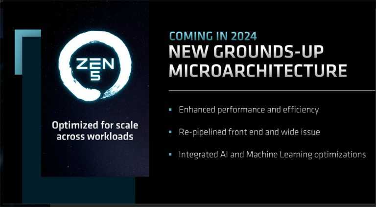 AMD更新CPU架构产品路线图：Zen 5架构计划2024年-图示4