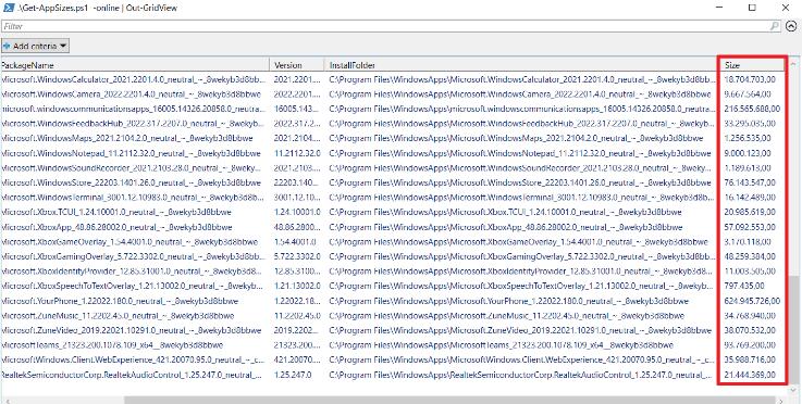 默认Windows11应用程序的大小比报告的要大得多-图示1