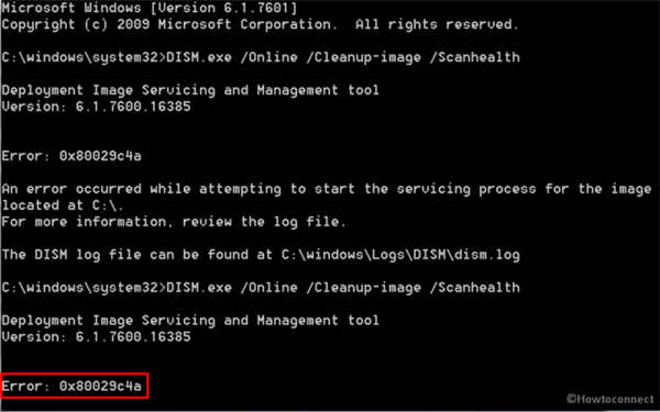 如何修复Windows10中的DISM错误0x80029c4a-图示1