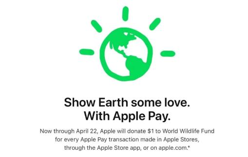 Apple 通过 Apple Pay 交易向 WWF 捐款响应地球日-图示1