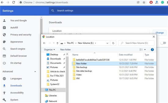Windows 10 上的 Google Chrome 无法下载文件的修复方法-图示3