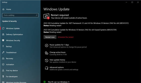 Windows 10 KB5012599 (21H2, 21H1) 发布，具有新功能-图示1