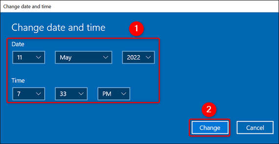 windows10电脑如何手动更改时间技巧-图示5