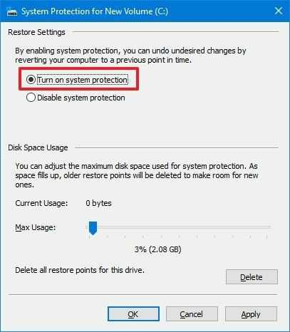 启用系统还原 系统保护已关闭_在Windows10上启用系统还原操作-图示2
